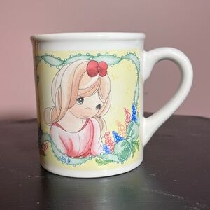 Precious moments birthday mug - july - larkspur - vintage new stock